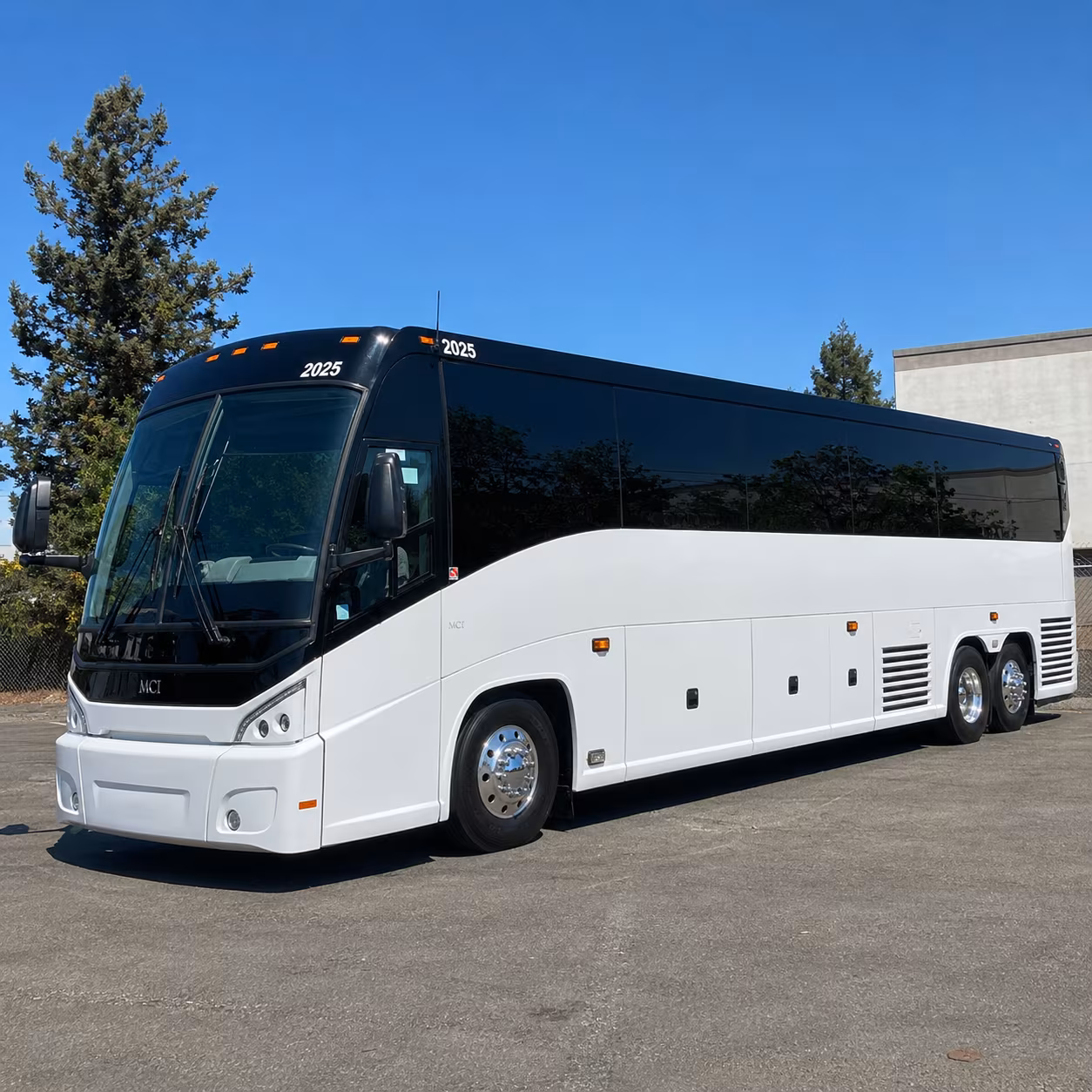 lakewood charter bus services exterior