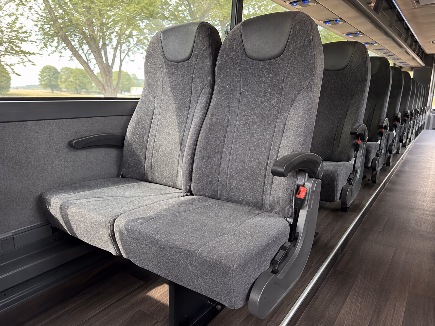 lakewood charter bus services interior